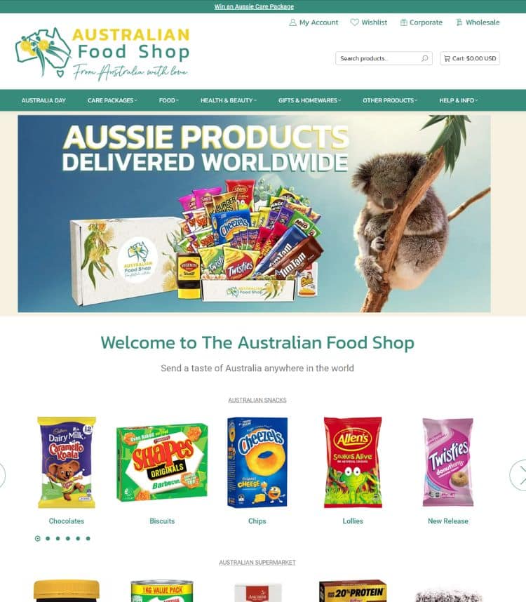 Rambee Softech - Food shop Website Design