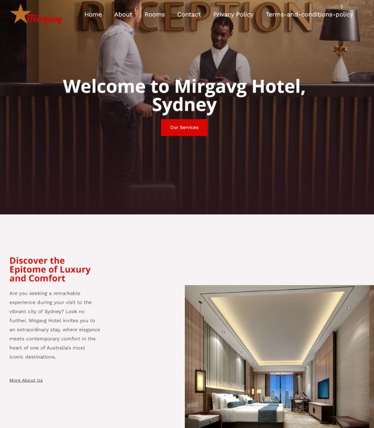 Rambee Softech - Hotels Website Design